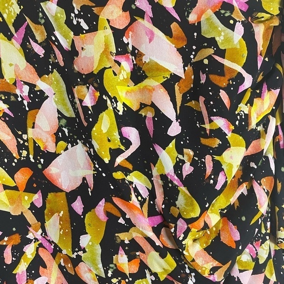 Marie Oliver Rachel Silk Ruffle Ruched Skirt in Fruity size 2 - Picture 6 of 7